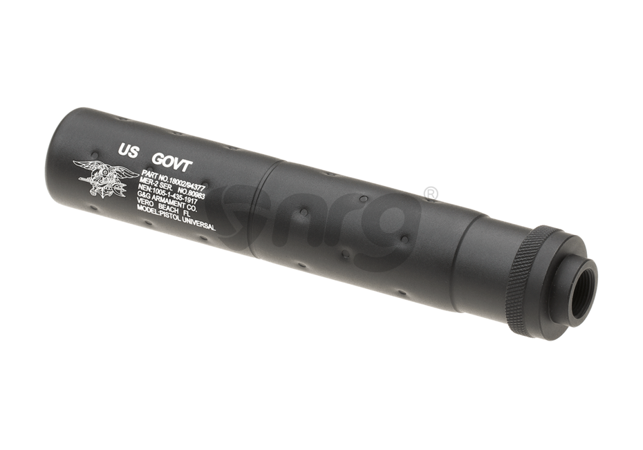 G&G amortizor SOCOM scurt 170x30mm CW Negru