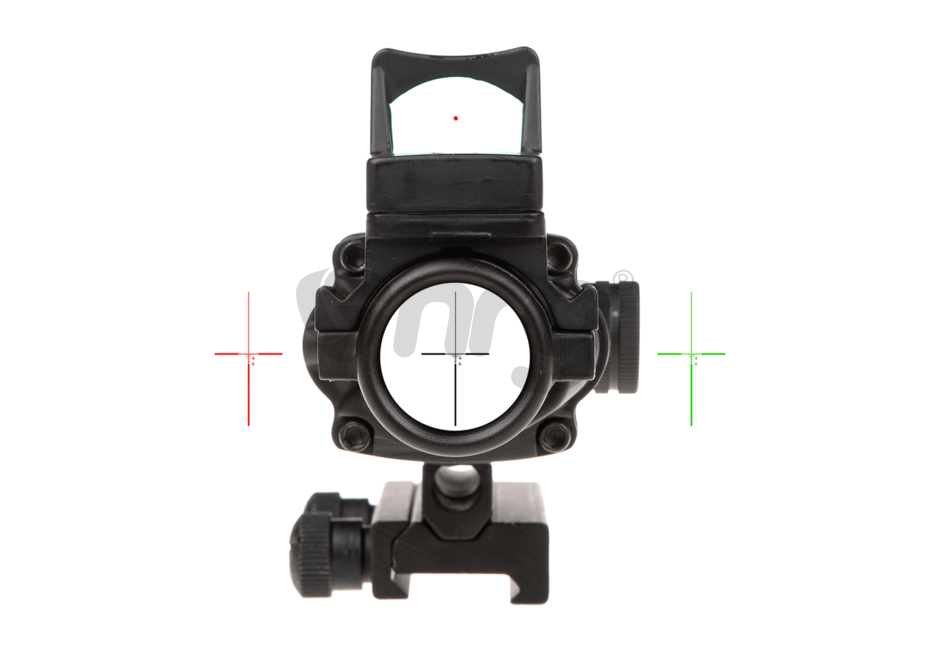Emerson combo battle scope ACOG 4x32 / Reflex Sight Fibra Negru 6