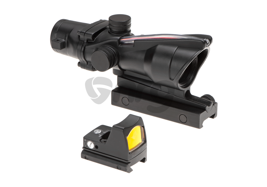 Emerson combo battle scope ACOG 4x32 / Reflex Sight Fibra Negru 2