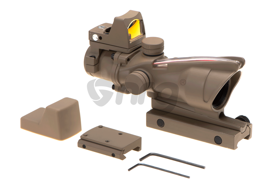 Aim-O combo combat scope ACOG 4x32C / Reflex Sight Fibra Desert 8