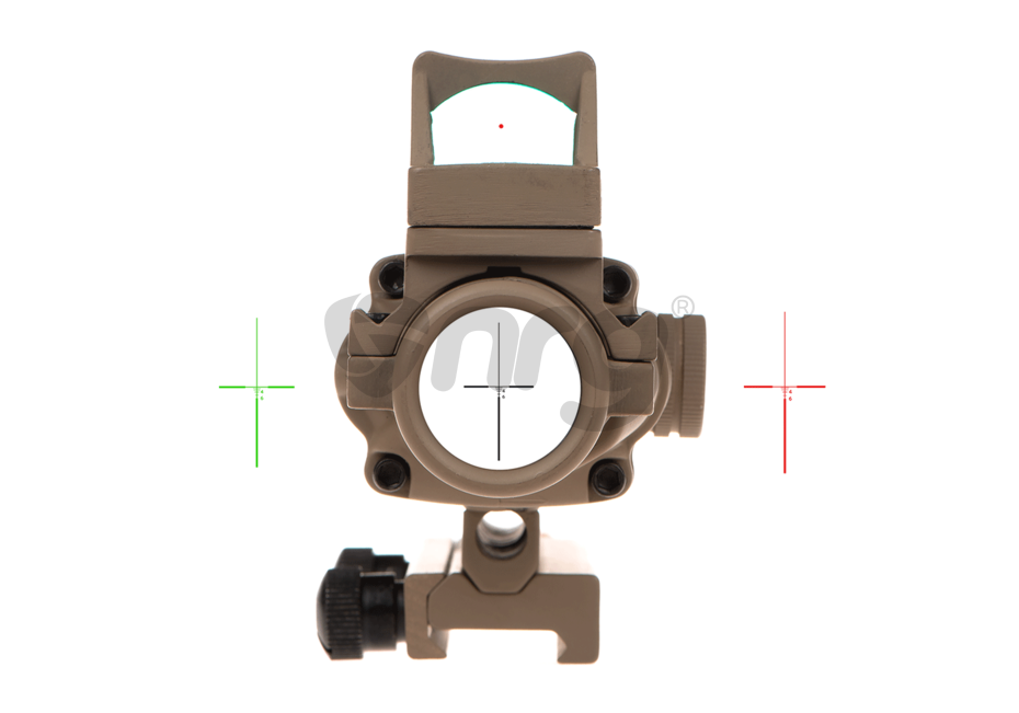 Aim-O combo combat scope ACOG 4x32C / Reflex Sight Fibra Desert 5