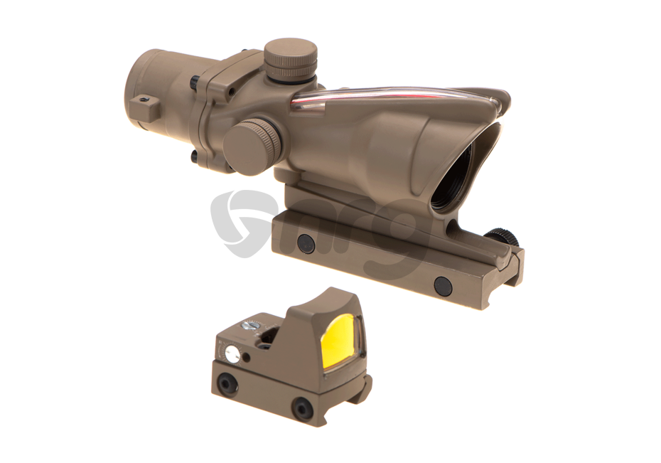 Aim-O combo combat scope ACOG 4x32C / Reflex Sight Fibra Desert 3