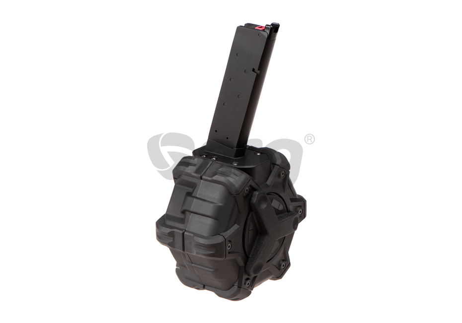 AW Custom incarcator drum mag 1911 350 bile Negru 3