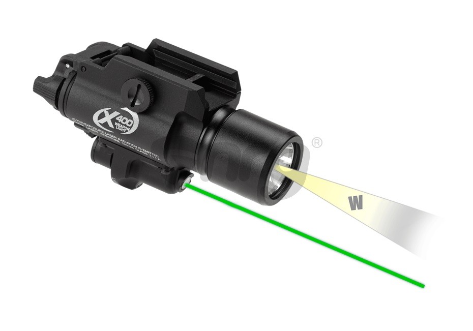 WADSN lanterna tactica + laser Verde X400