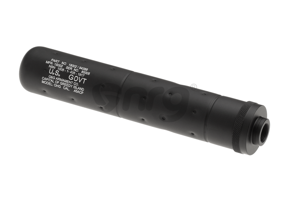 G&G amortizor SOCOM lung 190x35mm Negru