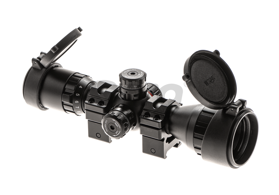 Leapers luneta BugBuster AO RGB Mil-dot 3-9x32 1'' cu inele QD 15