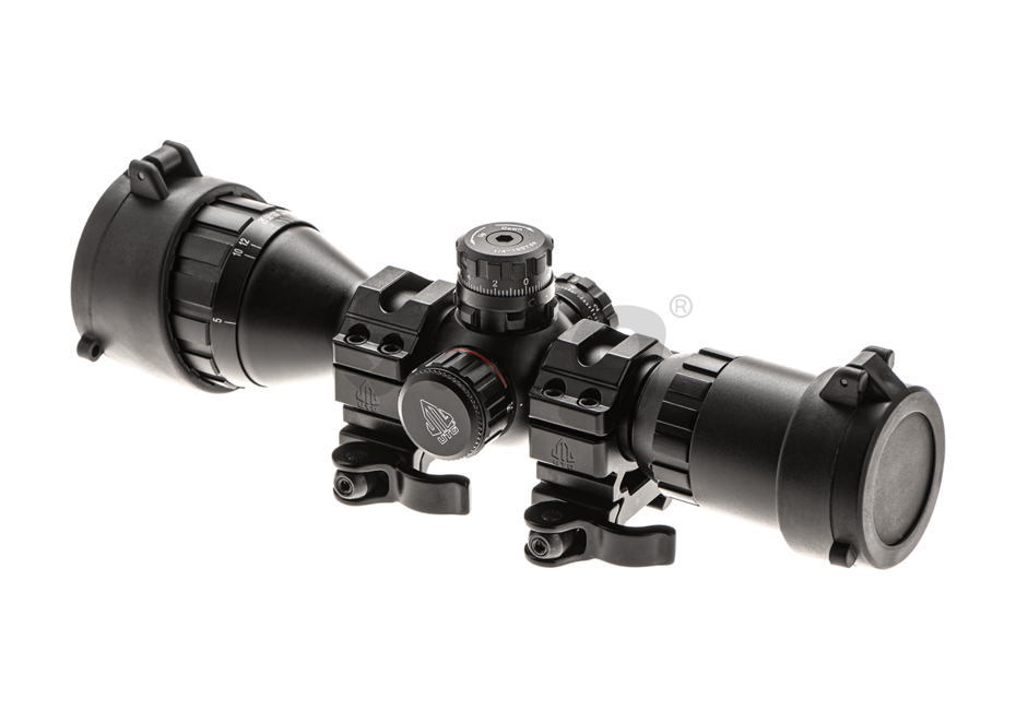 Leapers luneta BugBuster AO RGB Mil-dot 3-9x32 1'' cu inele QD 12