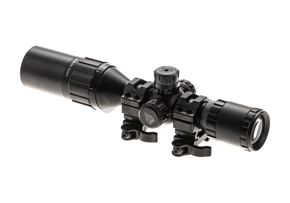 Leapers luneta BugBuster AO RGB Mil-dot 3-9x32 1'' cu inele QD 8