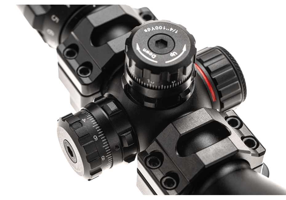 Leapers luneta BugBuster AO RGB Mil-dot 3-9x32 1'' cu inele QD 7