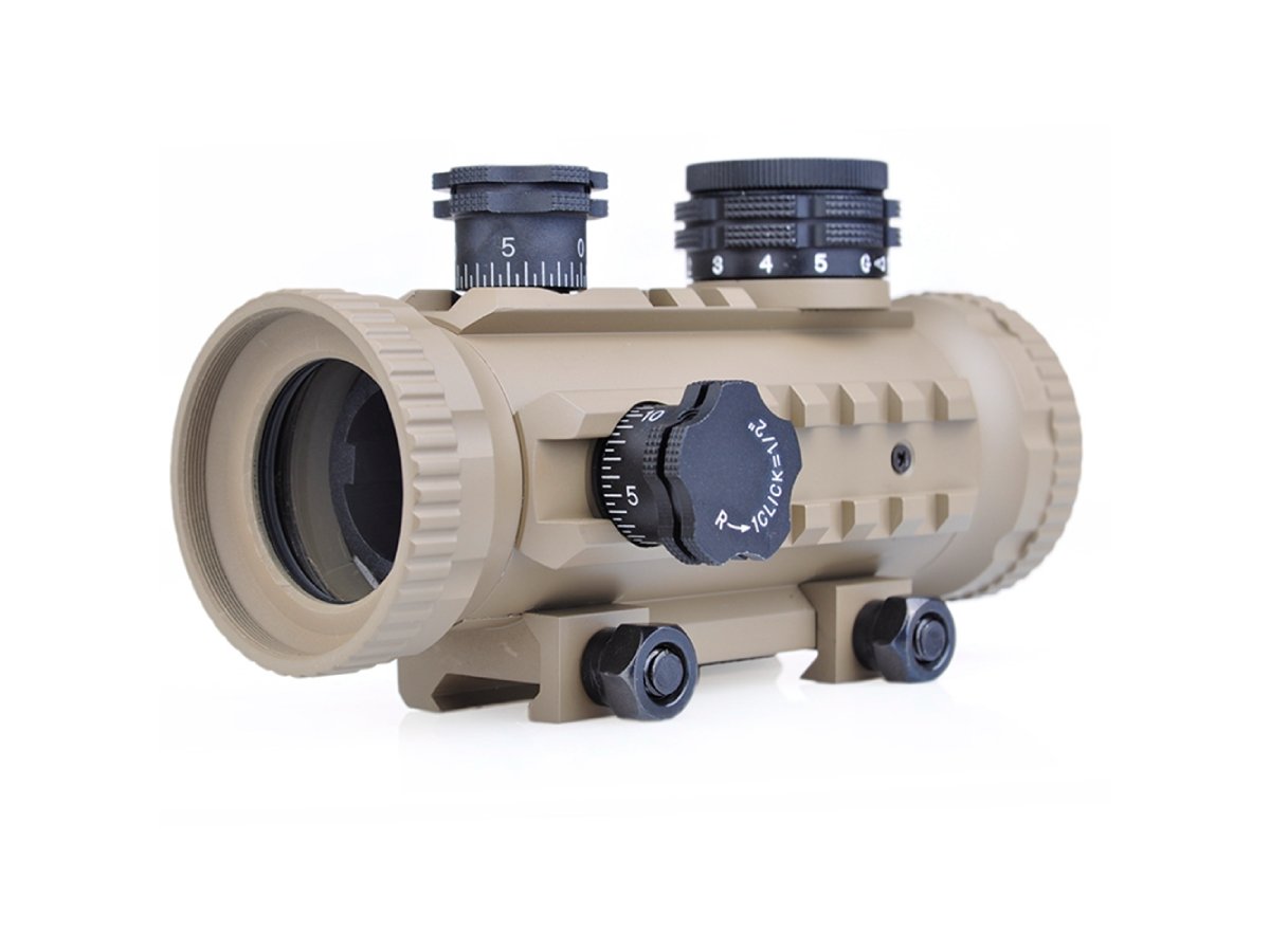 Aim-O dot sight 1x30 cu sine laterale desert 5