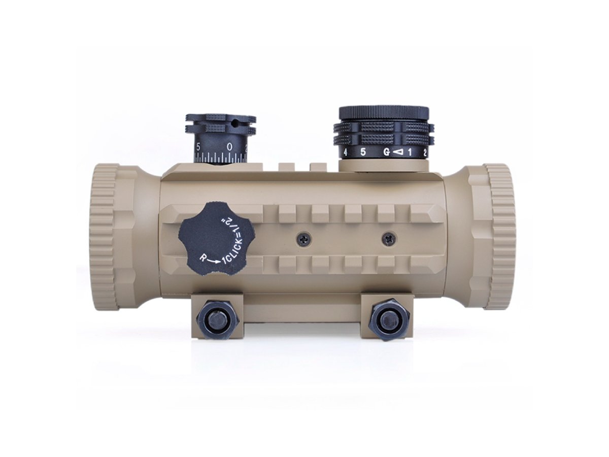 Aim-O dot sight 1x30 cu sine laterale desert 2