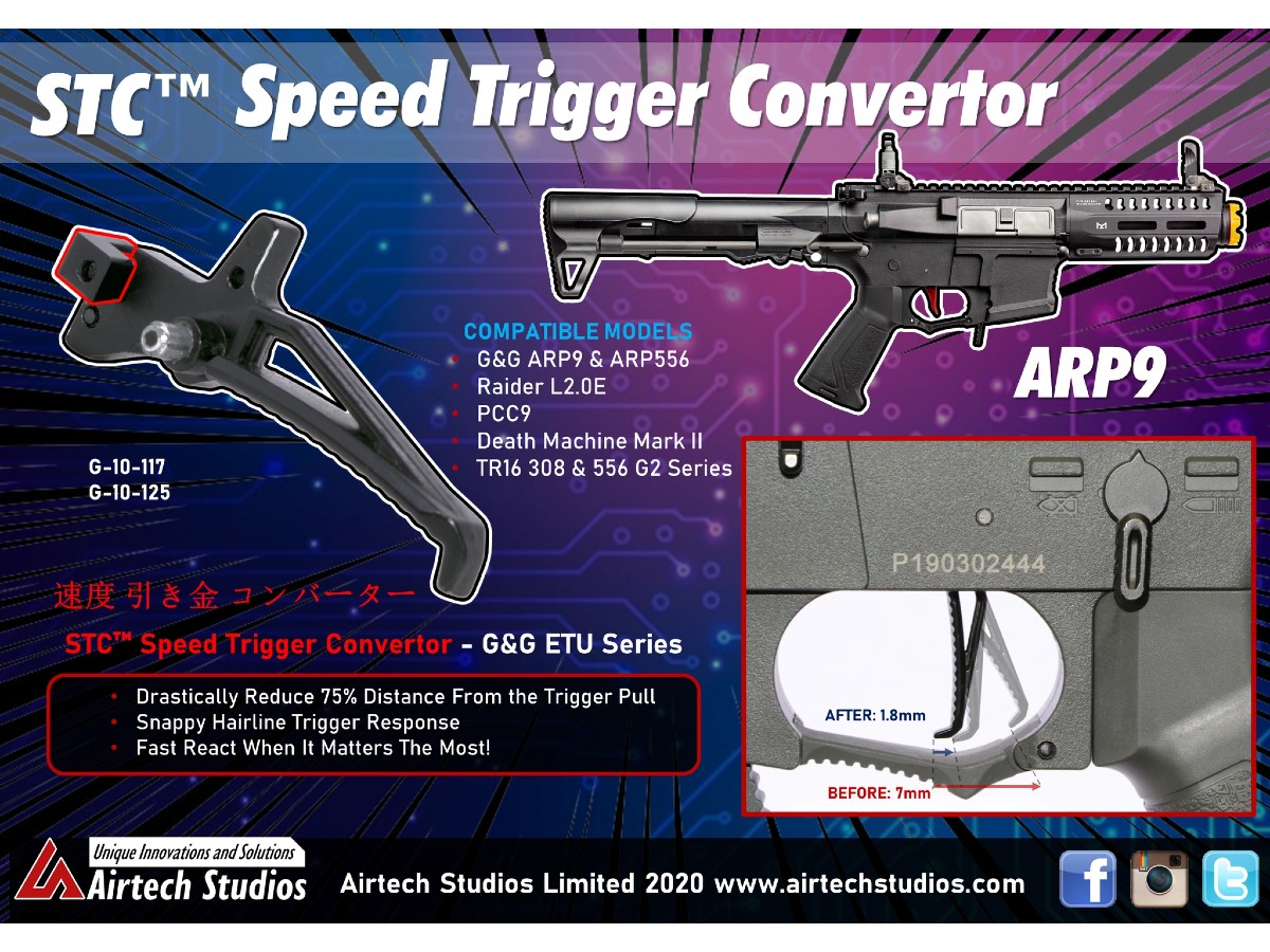 Airtech Studios distantier pentru tragaci G&G 3