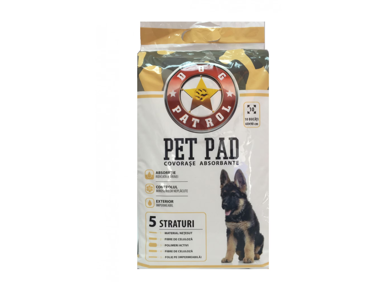 Aşternut Dog Patrol 60x90 10buc/set + Benzi Adezive