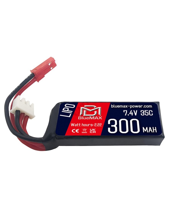 BlueMax acumulator LiPo 7.4V 300mAh 35C HPA