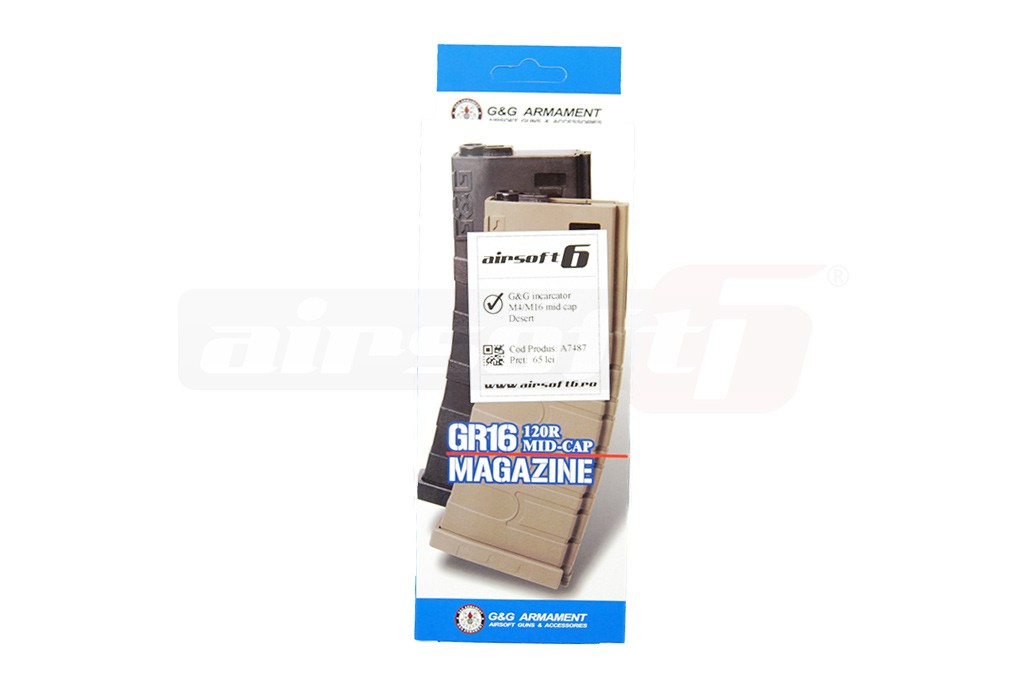 G&G incarcator M4/M16 mid cap Desert 3