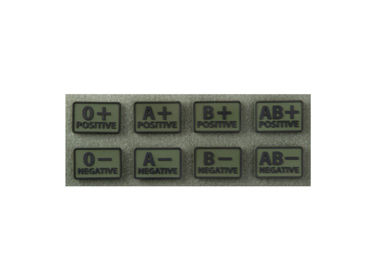 Helikon-Tex patch cu grupa sange 0- Olive