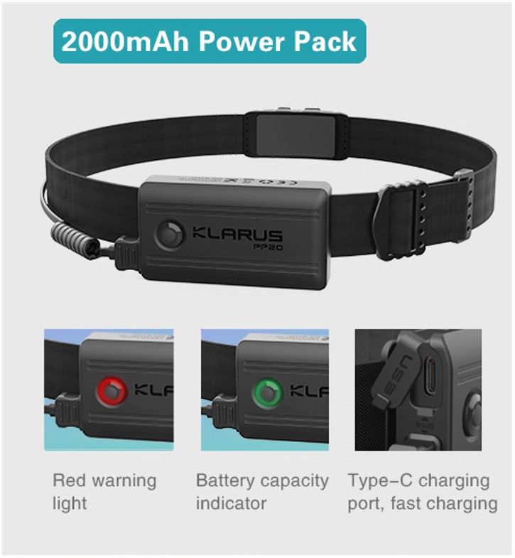 Klarus lanterna HR1 Plus 4