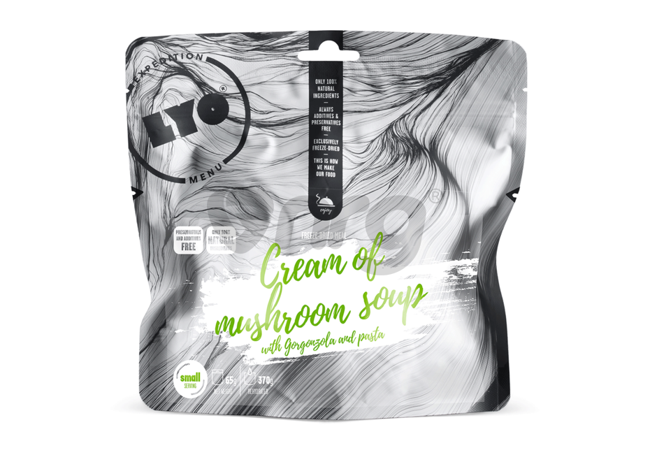 LyoFood Supa crema de ciuperci cu gorgonzola si paste 370g