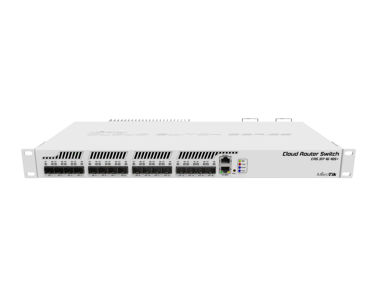 Management Switch 16 x SFP+ 10Gbps, 1 x Gigabit - Mikrotik 3