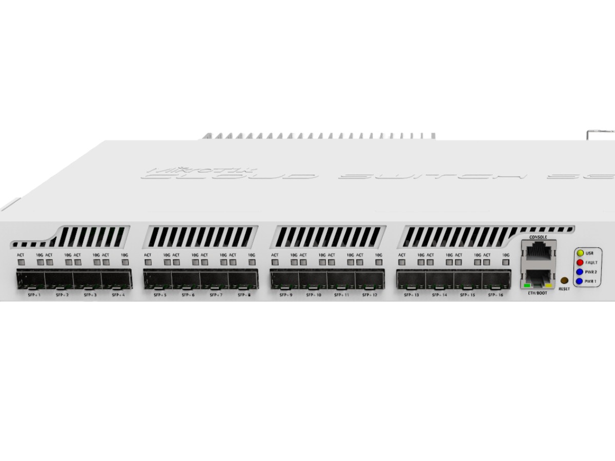 Management Switch 16 x SFP+ 10Gbps, 1 x Gigabit - Mikrotik