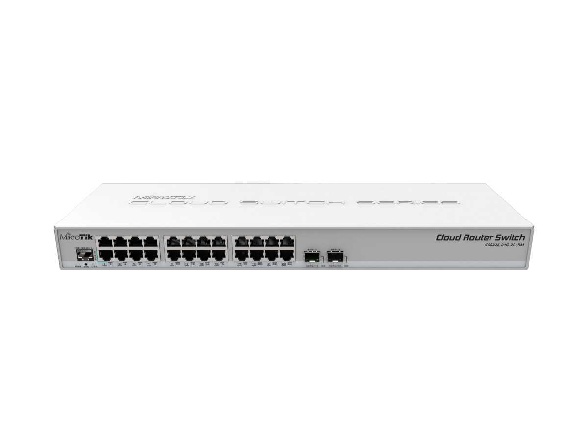 Management Switch 24 x Gigabit, 2 x SFP+, 1U