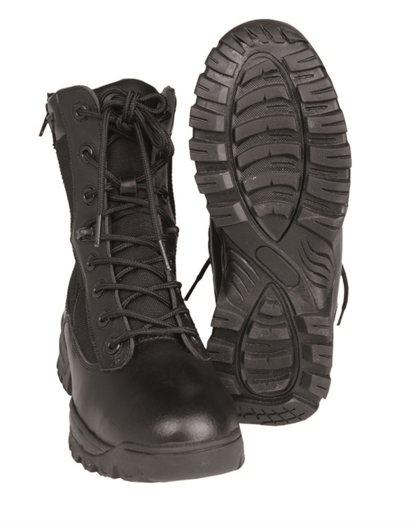  Mil-Tec bocanci cu fermoar dublu Negri Nr. 39