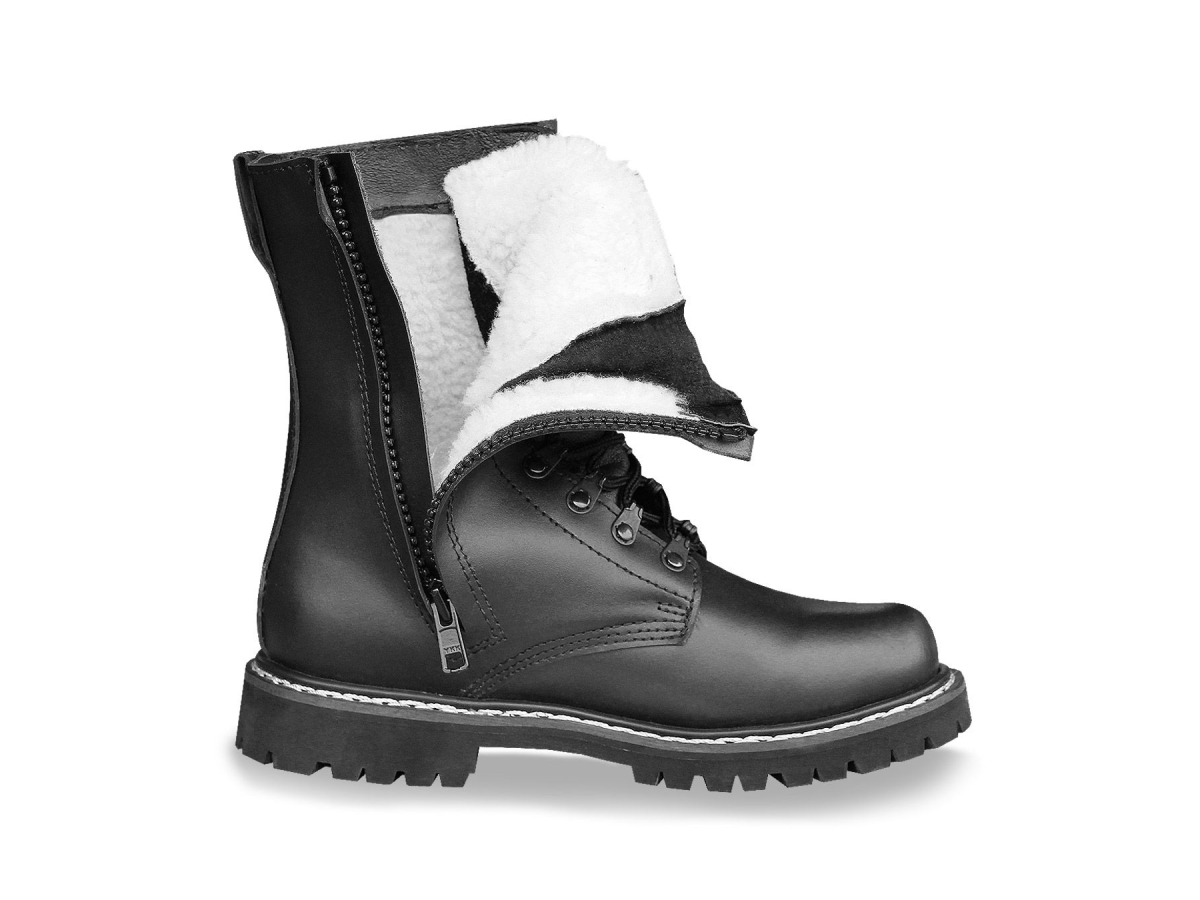 Mil-Tec bocanci piele captusiti Negru 43 3