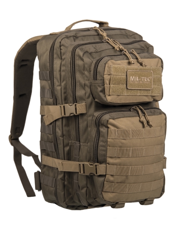Mil-Tec rucsac US Assault laser cut 36L Olive/Coyote