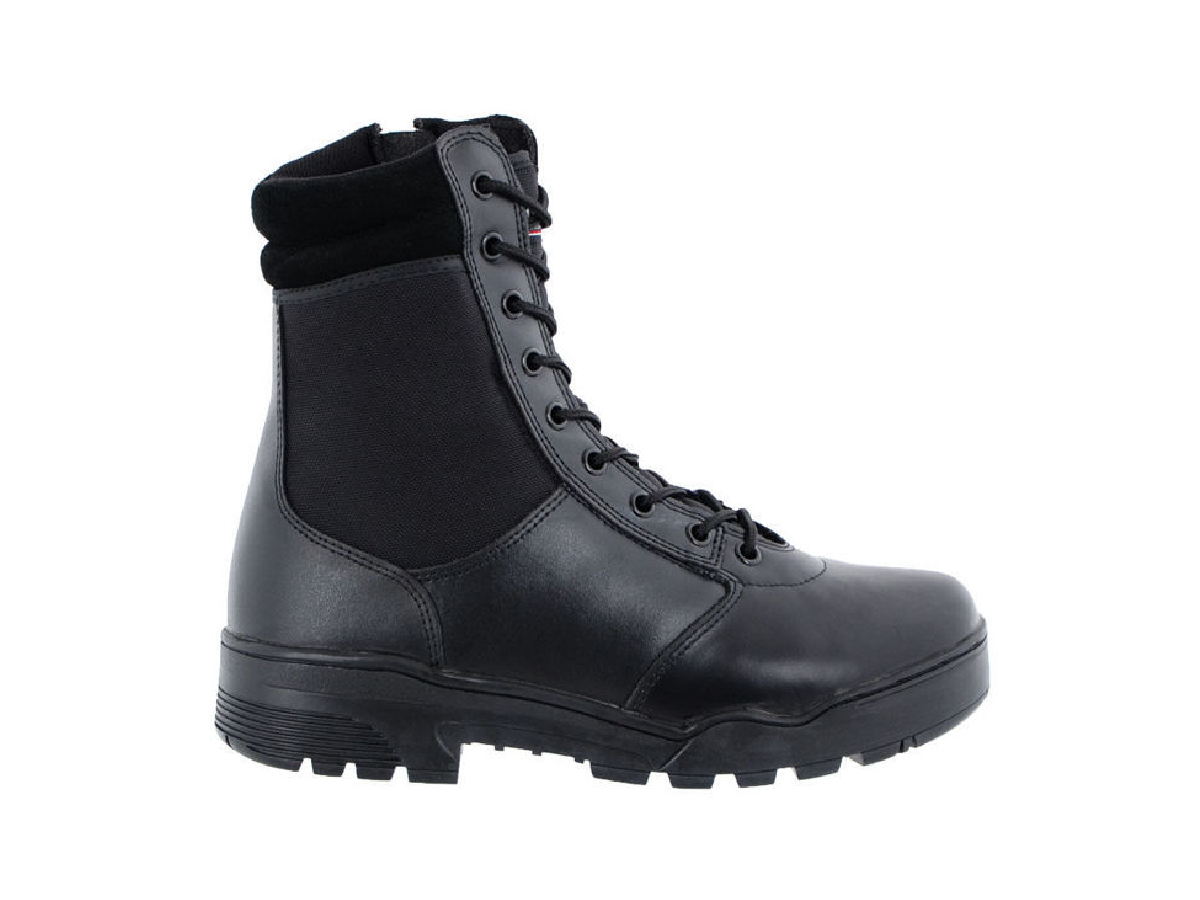 Mil-Tec bocanci piele si cordura cu fermoar Negri Nr. 42 2