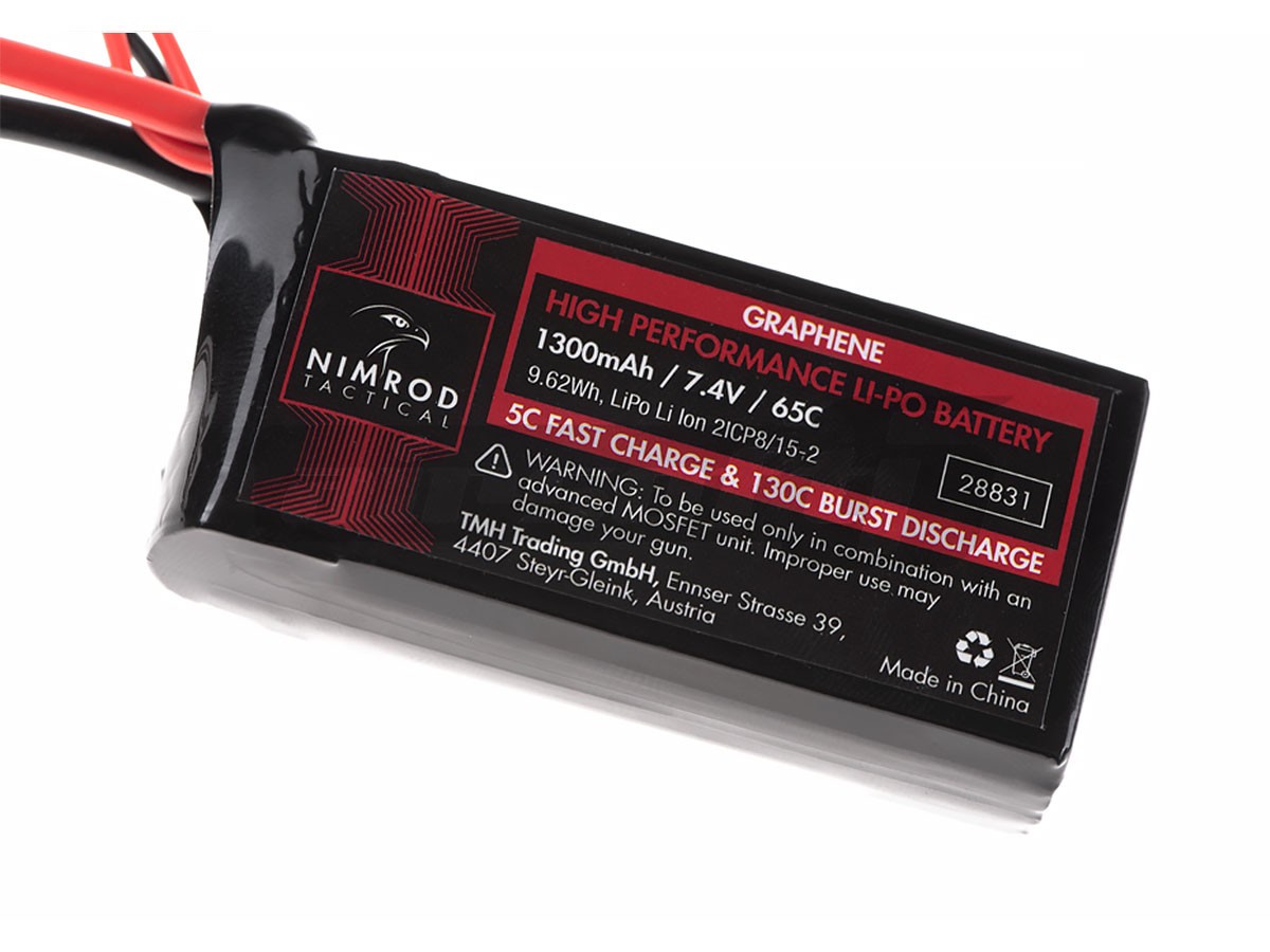 Nimrod acumulator LiPo 7.4V 1300mAh compact Deans 2