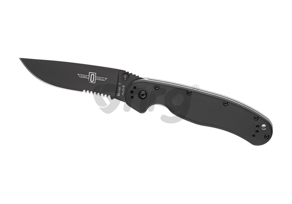 Ontario RAT I Serrated Negru