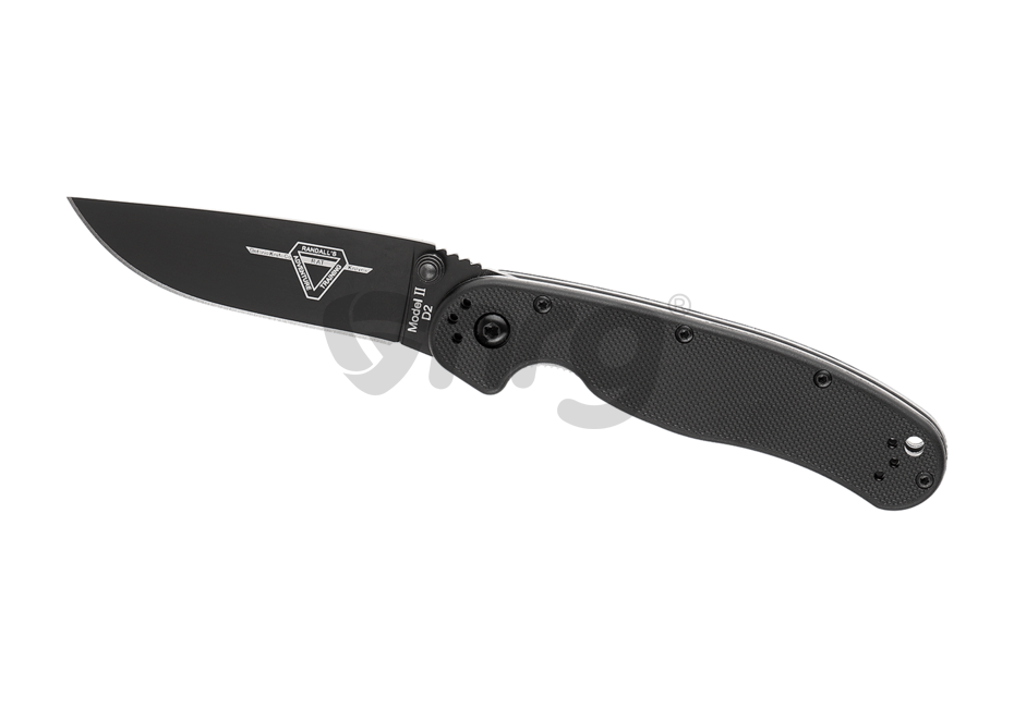 Ontario RAT II Linerlock D2 Folder Negru
