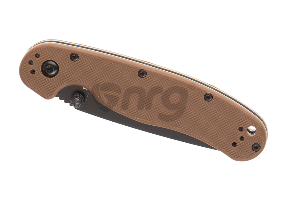 Ontario RAT II Linerlock Folder Coyote 3