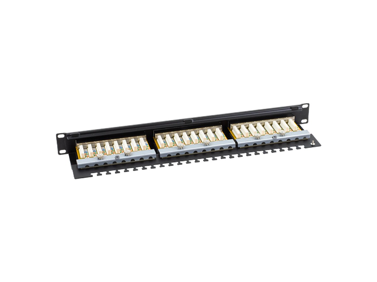 Patch Panel 1U, FTP cat5e, 24 porturi RJ45