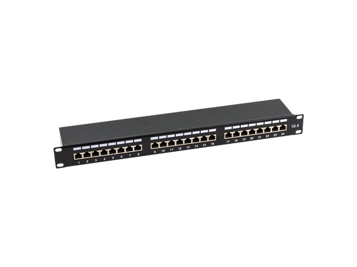 Patch Panel 1U, FTP cat6, 24 porturi RJ45 2