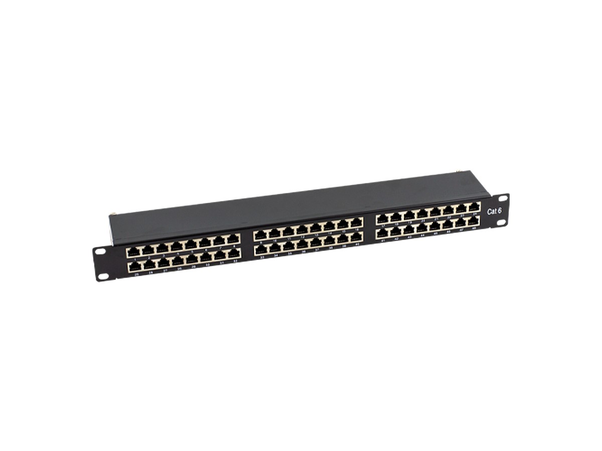 Patch Panel 2U, FTP cat6, 48 porturi RJ45