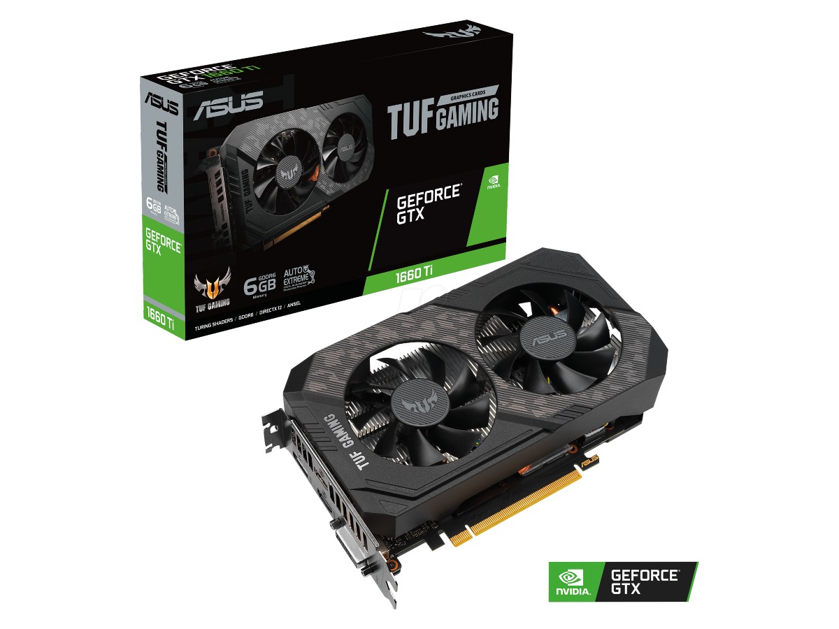 Placa video ASUS TUF Gaming GeForce® GTX 1660 Ti EVO OC, 6GB GDDR6, 192-bit