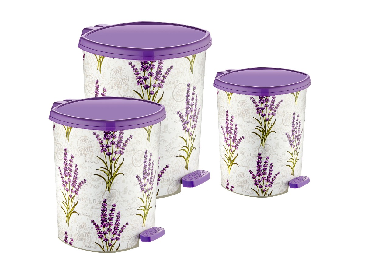 Set gos gunoi cu pedala 3 piese Go Go, 6L, 11L, 20L