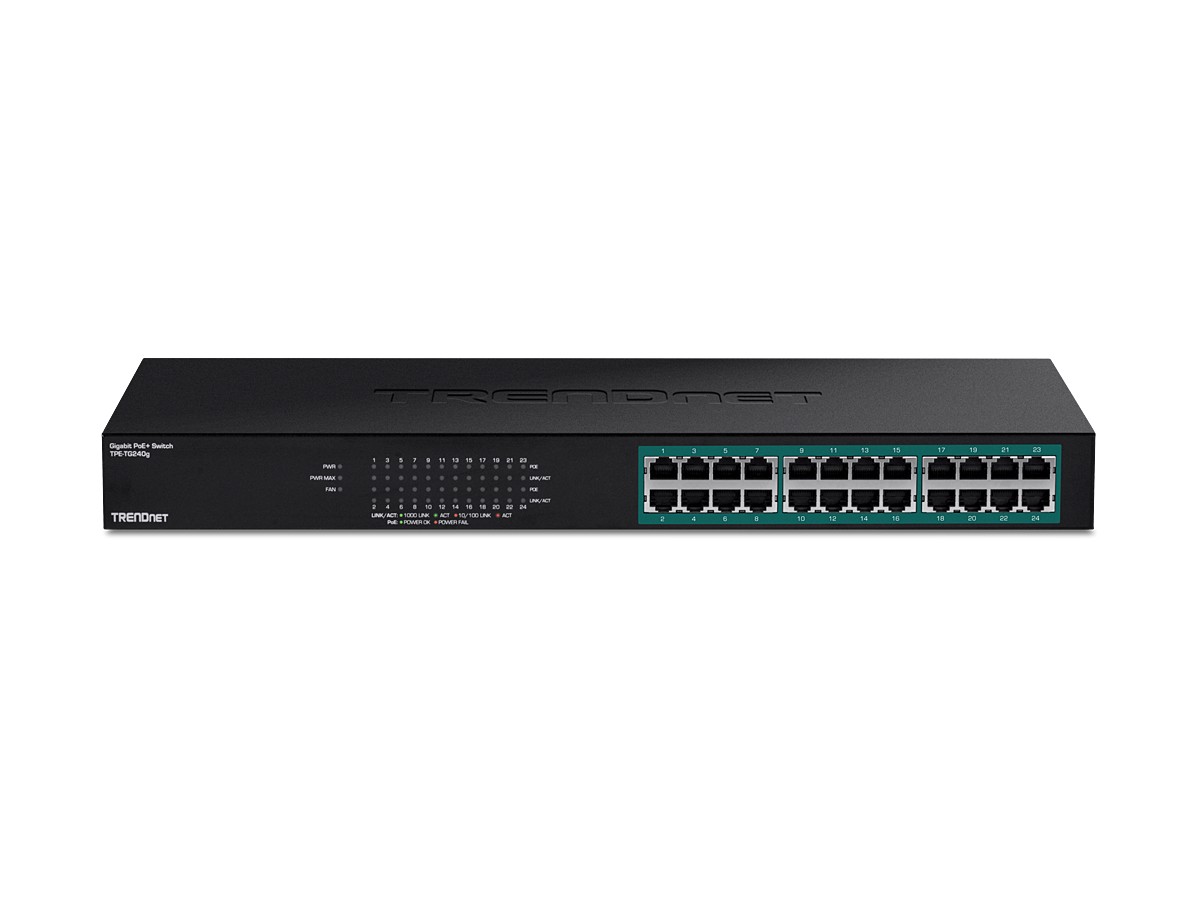 Switch 24 porturi Gigabit PoE+ 370W - TRENDnet