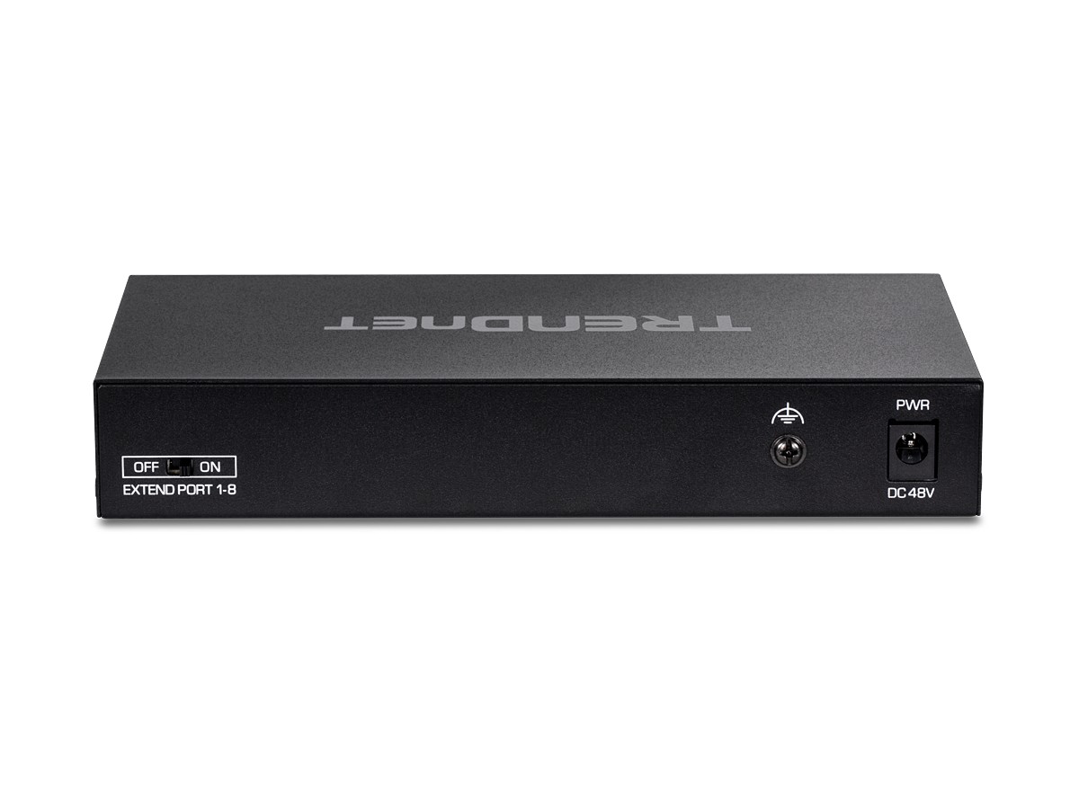 Switch 8 porturi Fast Ethernet Long Range 250m PoE+ 60W, 1 port Fast Ethernet - TRENDnet 2