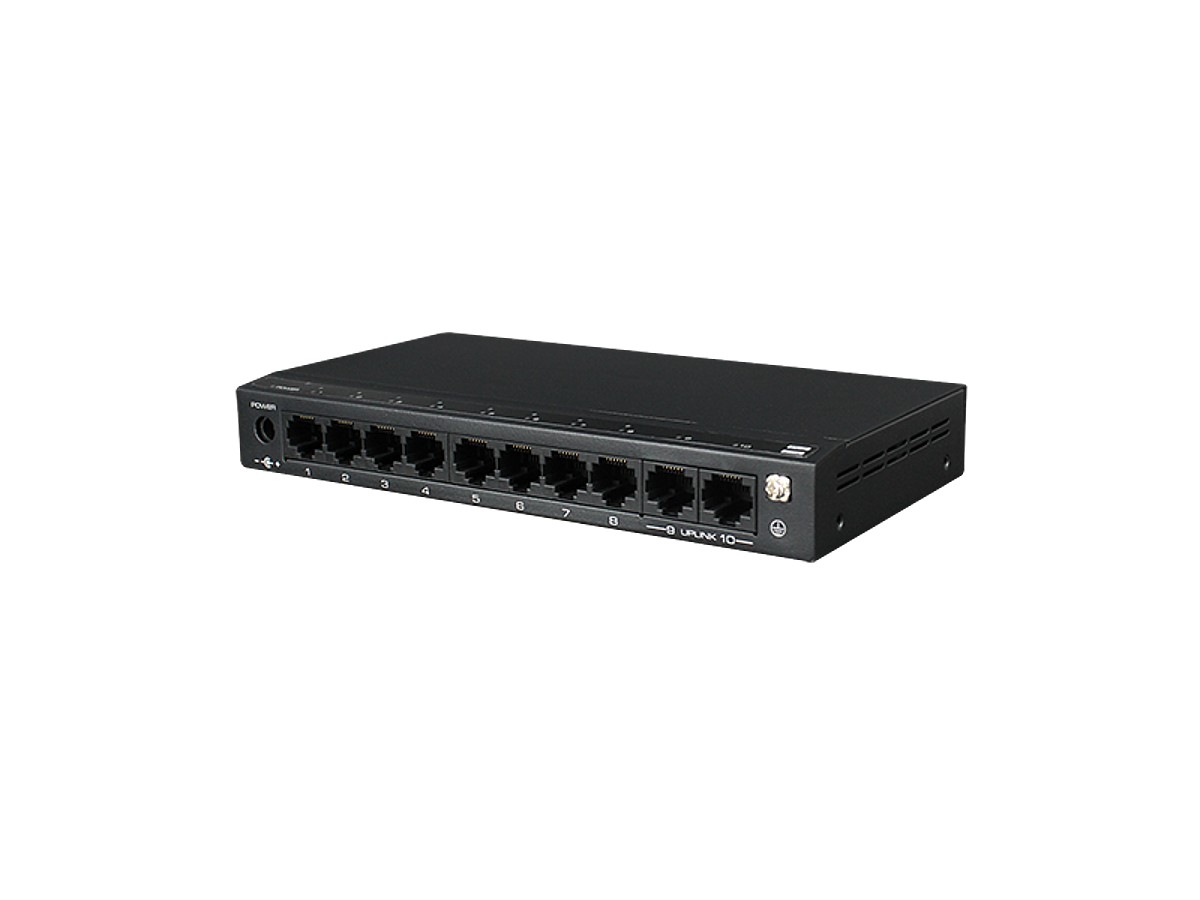 Switch 8 porturi PoE, 2 port uplink, 120W