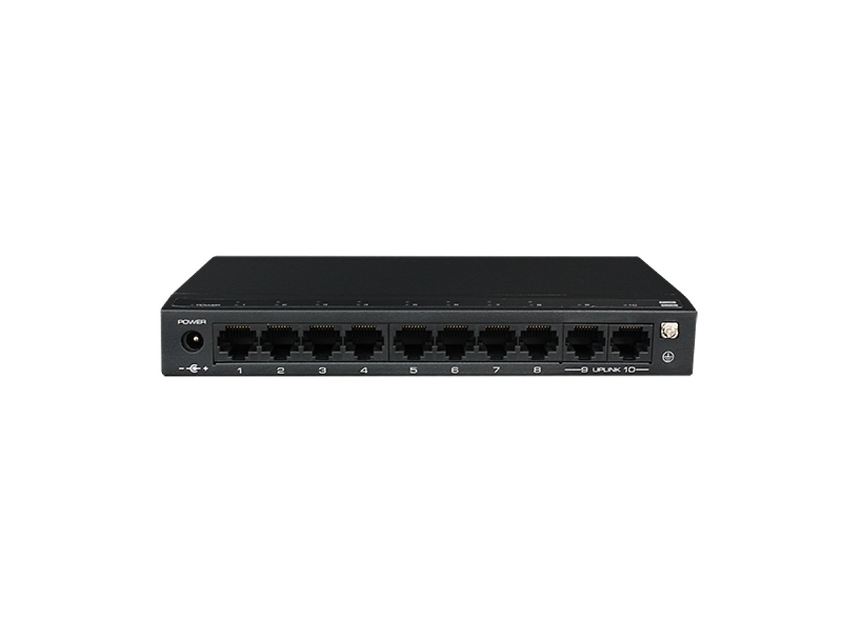 Switch 8 porturi PoE, 2 port uplink, 120W