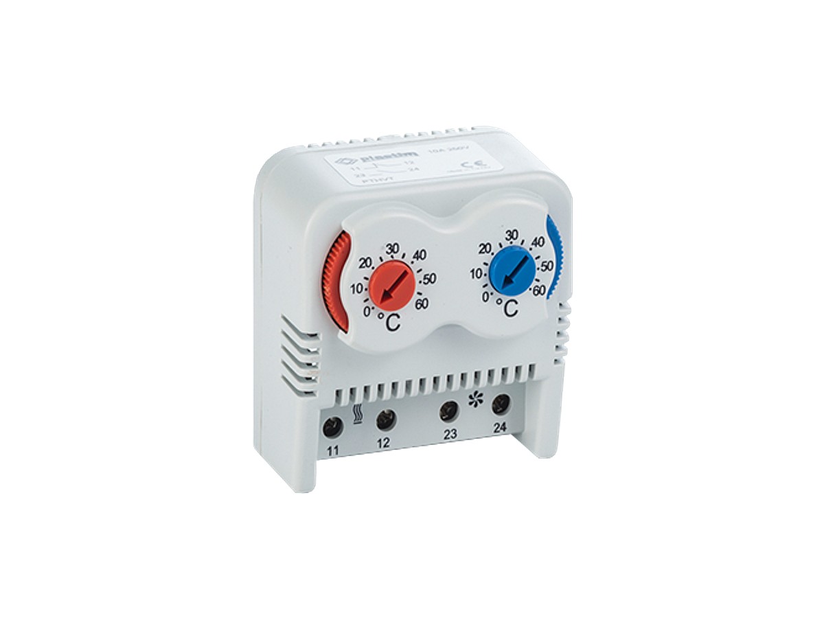 Termostat dual racire-incalzire, 0÷60 °C, 10A, 250VAC