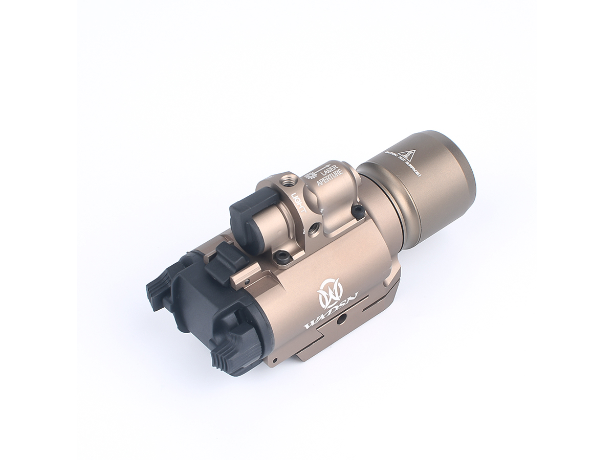 WADSN lanterna tactica + laser Rosu X400 Dark Earth