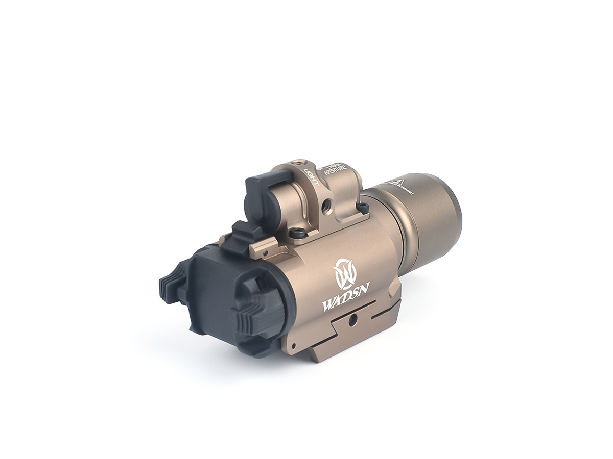 WADSN lanterna tactica + laser Rosu X400 Dark Earth 4